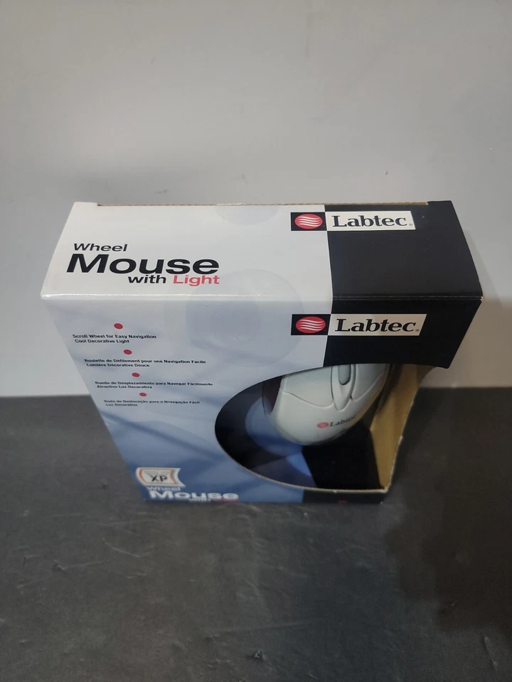 Labtec Wheel Mouse With Light PS/2 Connection XP New - Image 2 of 4
