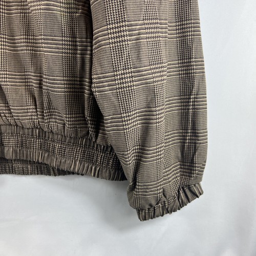 Kittrell Men's Brown Plaid Long Sleeve 1/4 Zip Pullover Windbreaker Size XL - Picture 4 of 21