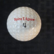 Vintage Golf Ball Spiro T Agnew 4 Victor Made in USA