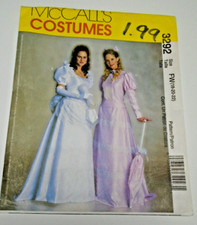 McCall's 3292 Miss Victorian Dress Costume Sz S 18- 20-22 Uncut FF