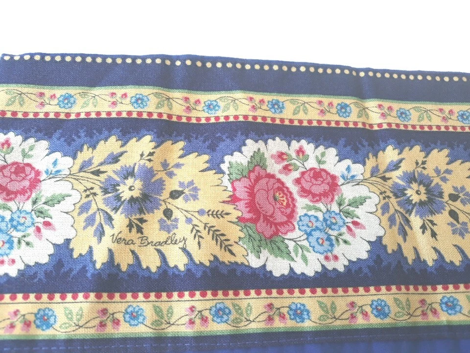 Vtg Vera Bradley Fabric Remnant Floral Edging Trim Crafts Decor Quilting - Image 3 of 4