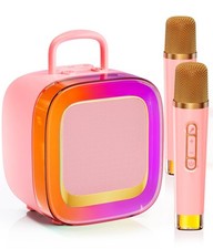 Karaoke Machine for Kids   New Edition with 2 Light-Up Mics Long-Lasting Play...