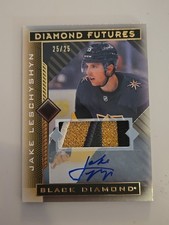 Jake Leschyshyn 2021-22 Black Diamond Futures RPA Rookie Patch 4 Colors Auto /25