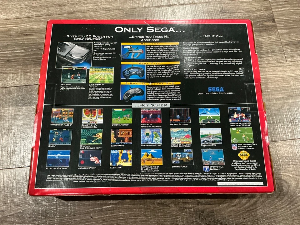 *NIB* Sega Genesis Model 2 Console Sonic The Hedgehog 2 Bundle System - Image 3 of 4