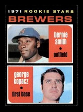 1971 Topps #204 Bernie Smith/George Kopacz Brewers Rookies EXMT/EXMT+ X3692552
