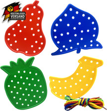 Fädelspiel Für 2-5 Jahre Olds, 4-Pcs Kleinkind Faden Spielzeug Nette Und Helle F