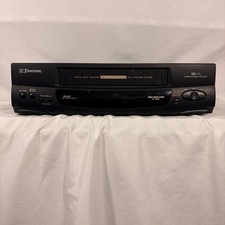Emerson EV306N VHS VCR Player Digital Auto Tracking Rapid Rewind Black Vintage