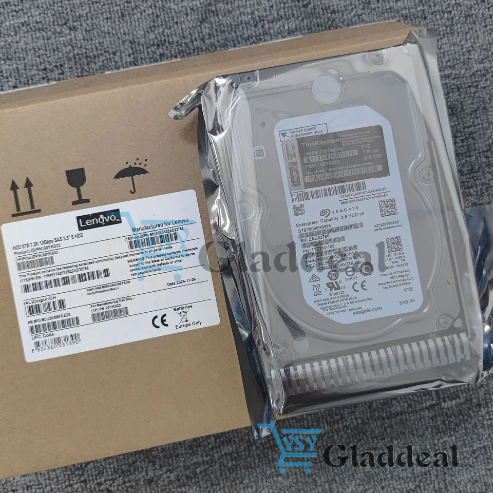 Lenovo 7XB7A00044 00YK033 ThinkSystem 3.5" 6TB 7.2K SAS 12Gb HDD - Image 3 of 4