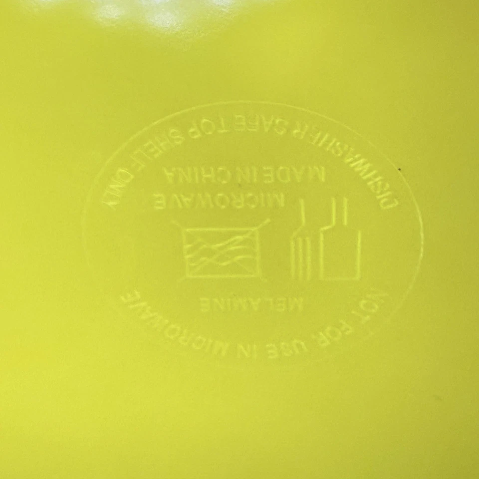 Sunflower Melamine Large Serving Bowl Yellow Bees 12” Summer Garden Floral - Image 4 of 4