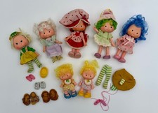 Vintage Lot of Strawberry Shortcake Dolls and Accessories