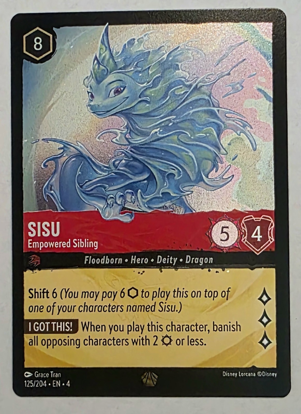 Lorcana - Ursula’s Return - COLD FOIL Legendary Sisu Empowered Sib NM 125/204