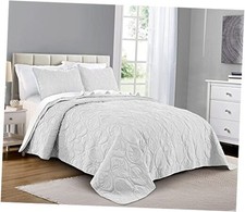 Quilt Set King/Cal King/California King 94"x110" Ocean Star-white