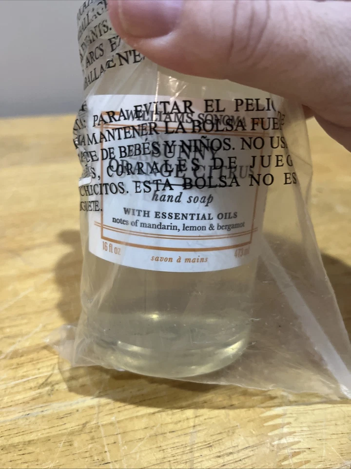 Williams-Sonoma Sunny Orange Citrus Hand Soap with Essential Oils 16 oz - Image 2 of 4