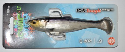 z-man zman swag LT 6''  1.25oz swimbait rate of fall-9  gizzard shad