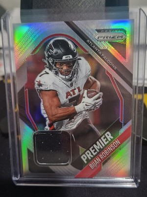 2025 Panini Prizm - Premier Jerseys Bijan Robinson #PYJ-BIR Silver Falcons