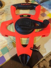 Lufkin 100 ft. L x 0.5 in. W Reel Rewind Tape Measure Orange