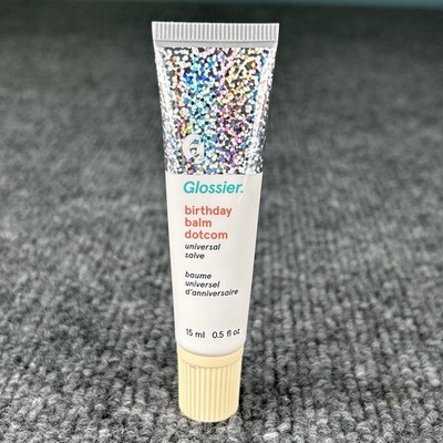 Glossier Balm Dotcom Lip Balm & Skin Salve in BIRTHDAY   Full Size NWOB