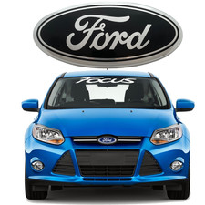 Black Front Grille Oval Logo Badge Emblem Fit Ford Focus 2012-2014 C-max Transit