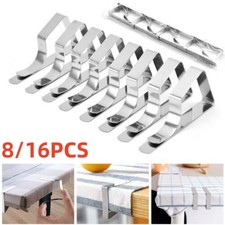 8-16 Table Cloth Clips | Metal Stainless Steel Picnic Clamps Pegs Cover Holder