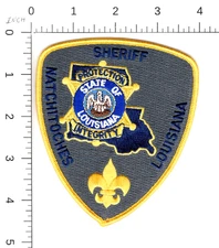NATCHITOCHES SHERIFF --  LOUISIANA COLLECTIBLE POLICE COUNTY EMBROIDERED PATCH