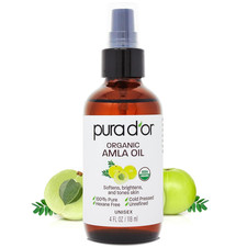 4 Oz ORGANIC Amla Oil, 100 Pure USDA Certified Premium Grade, Cold Pressed, Unr