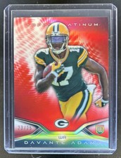 2014 Topps Platinum Davante Adams Red Refractor Rookie RC #/25 Packers