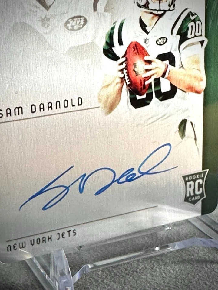 2018 Sam Darnold Panini Elements Rare Metal Autograph RC #74  /99 Seahawks - Image 4 of 4
