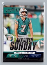 2024 Panini Prestige - Any Given Sunday - Jason Sanders #AGS-JSS Miami Dolphins