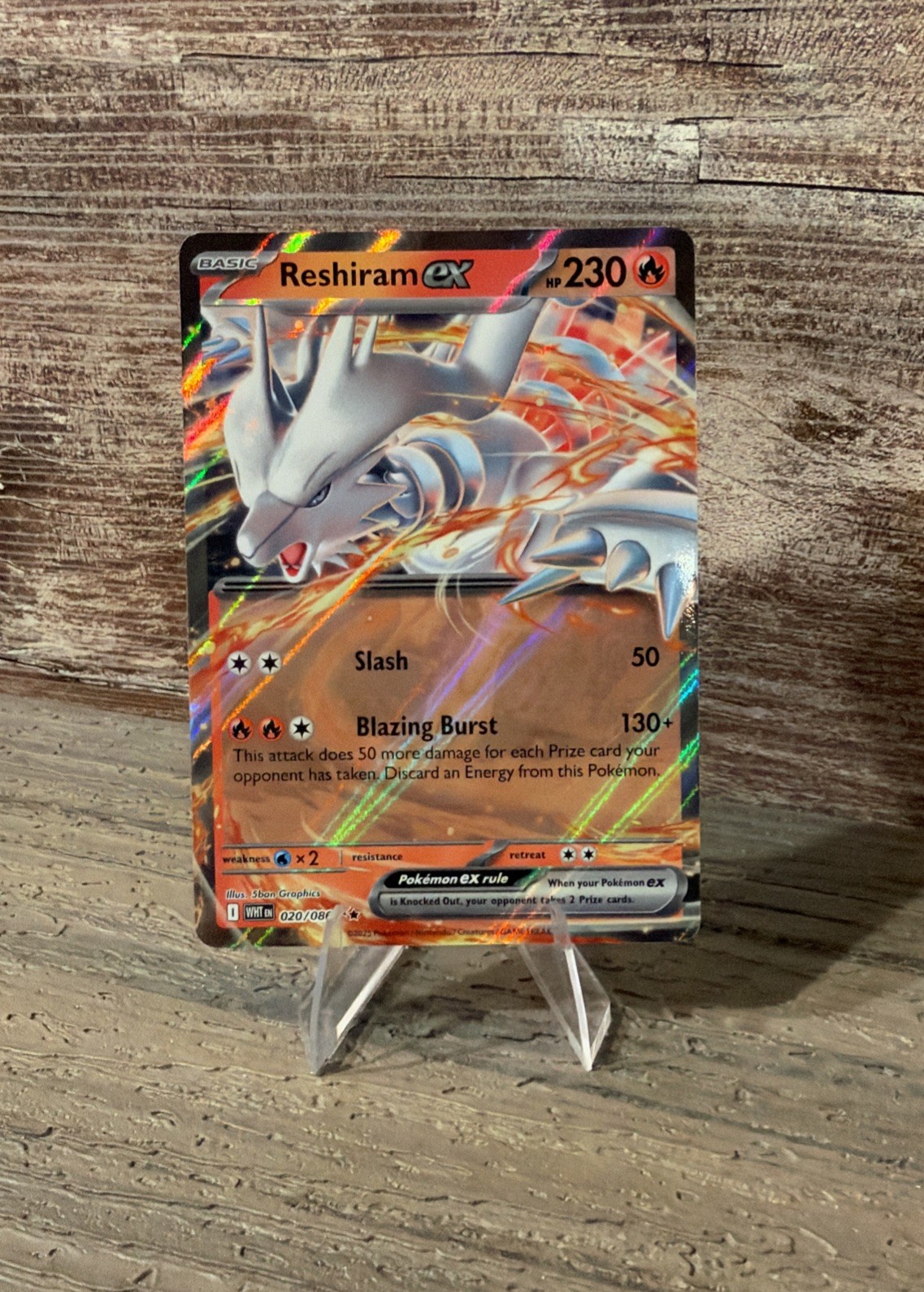 Reshiram ex 020/086 Pokemon Sv: White Flare Holo - NM