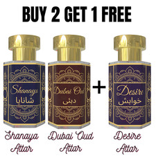 Combo Shanaya & Dubai Oud Attar con perfume sin alcohol Free Desire Attar 6 ml