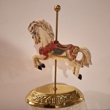 Carousel Horse House Of Lloyd 1990 Yule 5.5" Miniature Porcelain Christmas