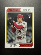Tommy Henry 2023 Topps Heritage #147 Arizona Diamondbacks Rookie RC