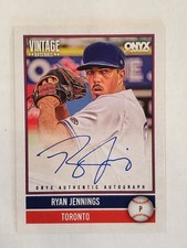 RYAN JENNINGS 2026 Onyx Vintage ON-CARD AUTO #'d 407/880 Blue Jays