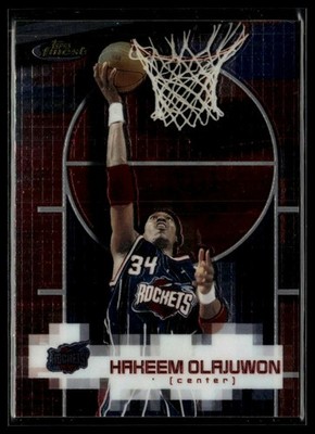 Hakeem Olajuwon 2000-01 Finest #110 Houston Rockets