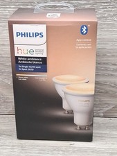 Philips Hue GU10 LED Smart Bulb White Ambiance 2-Pack