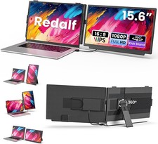 15.6" FHD 1080P Portable Laptop Monitor Extender, Detachable, Dual Monitor Comp