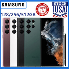 New Samsung Galaxy S22 Ultra 512GB/256GB/128GB 5G SM-S908U Factory Unlocked