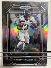 2022 Prizm Black Kenneth Walker Silver #PB-19 RC Seattle Seahawks