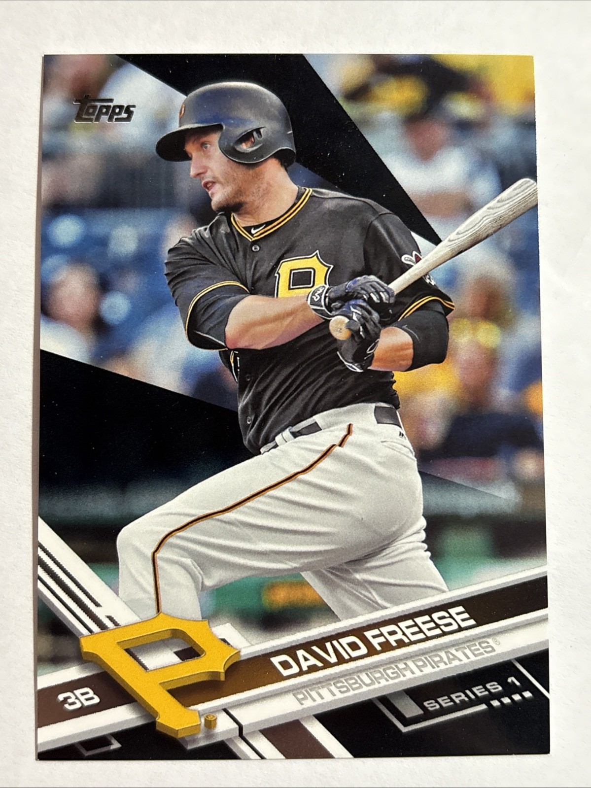 2017 Topps - Black #302 David Freese #46/66