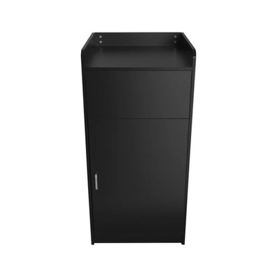 Schwarz 100L Holz Katzentoilette & kommerzieller Tablett Ständer Restaurant Mülleimer Aufkleber