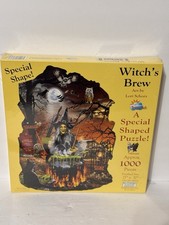 Halloween WITCH'S BREW Special Shaped 1000-Piece Jigsaw PUZZLE -sealed