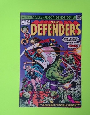 Defenders #29 Vol. 1 1975 Marvel Comics 1st App Low Grade Comic Book SD25-54