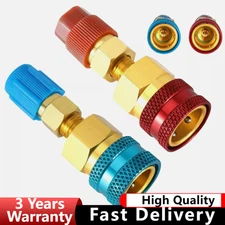 R1234YF To R134A Adapter Kit Quick Couplers Hi/Lo Side Conversion For Car A/C US