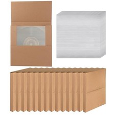 12.5" X 12.5" x 1" Vinyl Record Mailers, 15 Sets LP Shipping Mailer Boxes, Br...