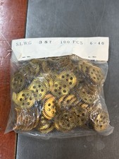 QTY 1 TRADESHIP BRASS SPUR GEAR MODULE 0.5 PITCH 38 TEETH 5-40 BORE SLOT CAR