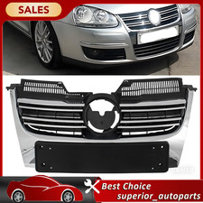 Fit For Vw Volkswagen Jetta 2005-2010 Front Chrome Grille Mesh Grill Assembly Us