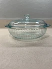 VTG 2qt Pyrex Bowl and Lid 024 Clear Glass Made In USA Great Condition No Chips