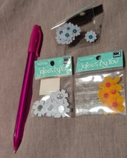 Scrapbooking Lot- Jolees By You mini posies , Chipboard Tags, Alpha Stickers
