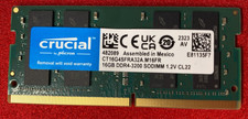 Crucial 16GB DDR4 3200MHz SODIMM Laptop Memory RAM PC4-25600 CL22