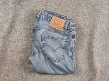 Vintage 90's Levi's USA Relaxed Fit Blue Washed Denim Jeans Straight Leg